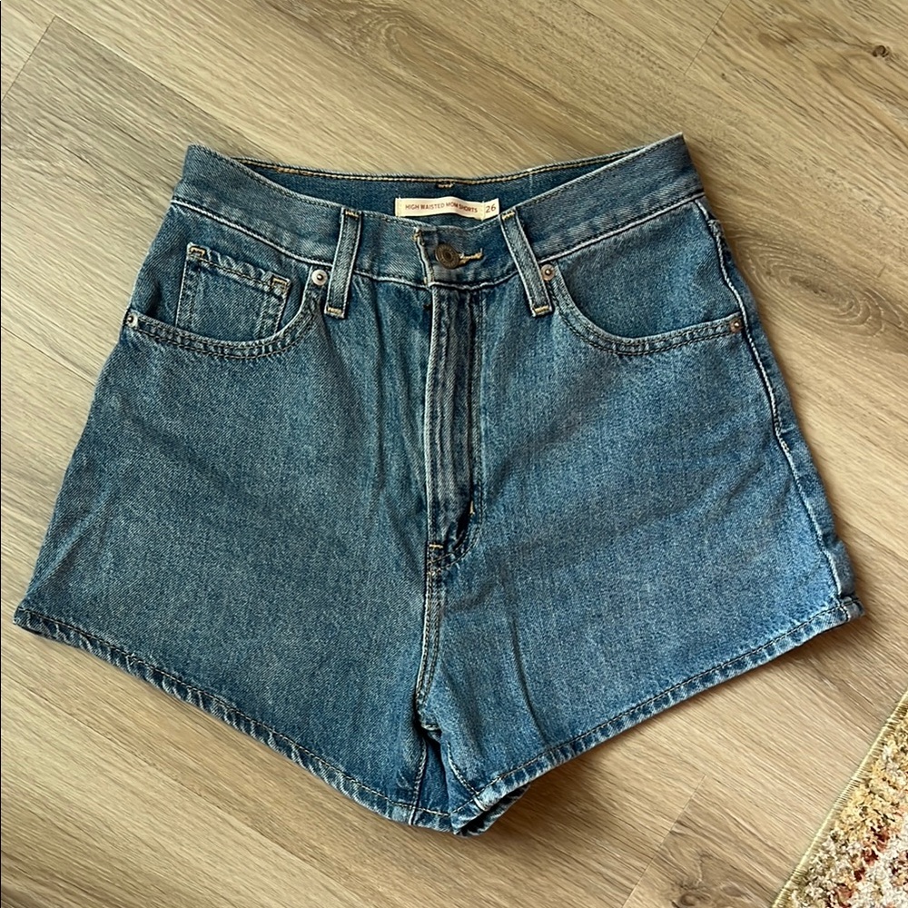 Levi's High Waisted Mom Shorts